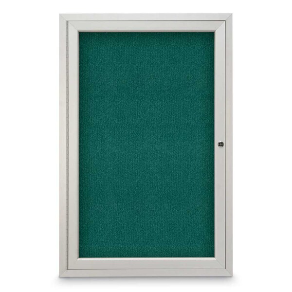 Sliding Door Indoor Enclosed Corkboard, 7